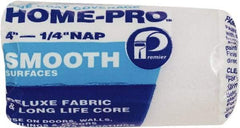 Premier Paint Roller - 1/4" Nap, 4" Wide Paint Roller Cover - Smooth Texture, Polyester - All Tool & Supply