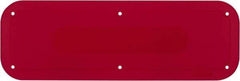 Rubbermaid - 18" Long x 6" Wide x 1/8" High, Red HDPE Tilt Truck Placard - Use with Rotomolded Tilt Truck - All Tool & Supply