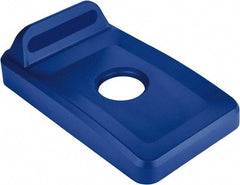 Rubbermaid - Rectangle Lid for Use with 23 Gal Rectangular Recycle Containers - Blue, Polypropylene, For Slim Jim Trash Cans - All Tool & Supply