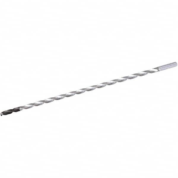 Extra Length Drill Bit: 0.2953″ Dia, 135 °, Solid Carbide AlCrN Finish, 12.7559″ Flute Length, 15″ OAL, Straight-Cylindrical Shank, Series B275HPG