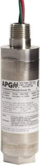 Made in USA - 500 Max psi, 1/4" NPT (Male) Connection Intrinsically Safe Transmitter - mA Output Signal, 1/4" Thread, -40 to 185°F, 28 Volts - All Tool & Supply