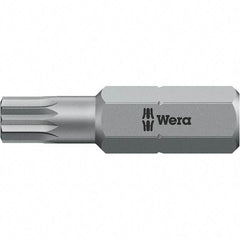 Wera - #8 Multi-Point Socket Insert Screwdriver Bit - 1" OAL - All Tool & Supply