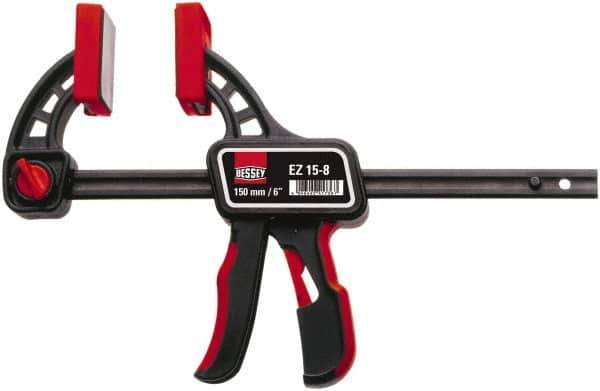 Bessey - 6" Capacity, 2-3/8" Throat Depth, Carbon Steel Bar Clamp - 150 Lb Clamping Pressure - All Tool & Supply