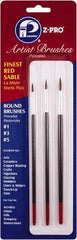 Premier Paint Roller - #1, #3, #5 Sable Artist's Paint Brush - 3/8" Bristle Length, 6" Wood Handle - All Tool & Supply