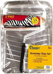 Premier Paint Roller - 3/8" Nap, Wall Paint Roller Set - 10" Wide, Steel Frame, Includes Paint Tray, Roller Cover & Frame - All Tool & Supply