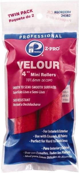 Premier Paint Roller - 4" Wide Paint Mini Roller Covers - Smooth Texture, Woven & Polyester - All Tool & Supply