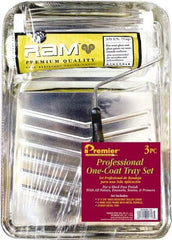 Premier Paint Roller - 14" Long, 3/8" Nap, Wall Paint Roller Set - 9" Wide, Steel Frame, Includes Paint Tray, Roller Cover & Frame - All Tool & Supply