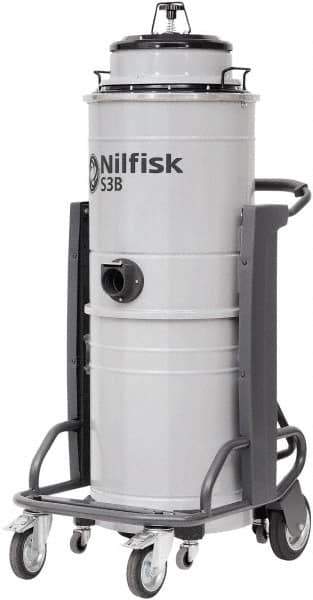 Nilfisk - 13 Gal Steel Tank, Electric Powered Wet/Dry Vacuum - 3.21 Peak hp, 100/120 Volt, 15.8 Amps, 20' Hose Fitting, Main Filter, Accessories Included - All Tool & Supply