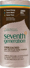 Seventh Generation - Perforated Roll of 2 Ply Brown Paper Towels - 11" Wide, Unbleached, 100% Recycled - All Tool & Supply