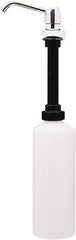 Bobrick - 34 oz Liquid Soap Dispenser Hardware - Plastic, Polyethylene & Stainless Steel, Counter Mounted, Chrome & Stainless Steel - All Tool & Supply