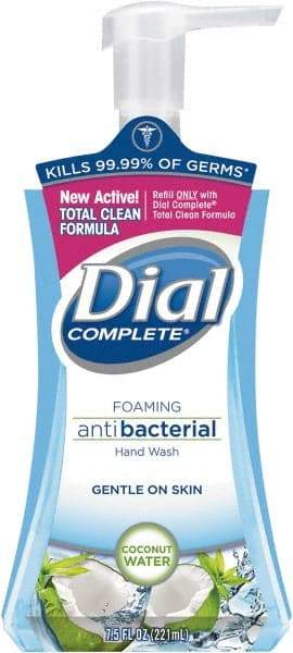 Dial - 7.5 oz Pump Bottle Foam Soap - Blue, Coconut Waters Scent - All Tool & Supply