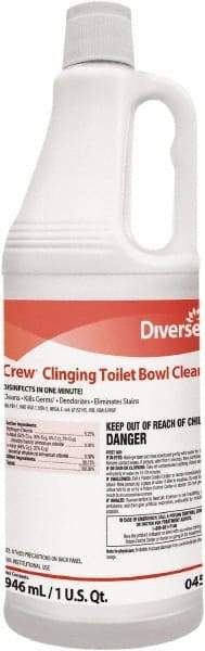 Diversey - 1 qt Bottle Liquid Toilet Bowl Cleaner - Floral Scent, Disinfectant, Nonacidic, Toilet Bowl - All Tool & Supply