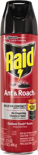 Raid - Pack of (12) 17.5-oz Aerosol Cans Ant, Roach, Silverfish, Spider & Waterbug Killer - All Tool & Supply