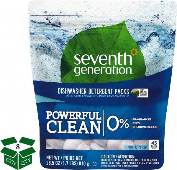 Seventh Generation - 0.63 oz Packet Automatic Dishwashing Powder - Unscented - All Tool & Supply