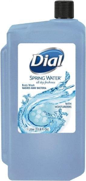 Dial - 1 L Cartridge Spring Water Body Wash - Translucent Blue, Fits Manual Liquid Dispensers - All Tool & Supply