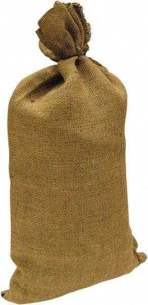 Made in USA - 14" Long x 26" High Sand Bag - Desert Tan Burlap, For Spill Containment - All Tool & Supply