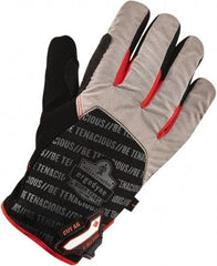 Ergodyne - Size M (8), ANSI Cut Lvl A6, Synthetic Armortex Cut Resistant Gloves - Hook & Loop Cuff, Black, Paired - All Tool & Supply