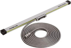 Mitutoyo - 300mm Max Measuring Range, 5 µm Resolution, 486mm Scale Length, Glass DRO Linear Scale - 5+5L0/1,000 µm Accuracy, IP53, 5' Cable Length, 0 to 45°C, Series AT-216-T - All Tool & Supply