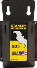 Stanley - 50 Piece, Carbon Steel, Hook Blade - 2-7/16" Long, 0.0235" Blade Thickness - All Tool & Supply