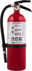 Kidde - 5 Lb, 3-A:40-B:C Rated, Dry Chemical Fire Extinguisher - 4-1/2" Diam x 16.07" High, 195 psi, 18' Discharge in 15 sec, Seamless Aluminum Cylinder - All Tool & Supply