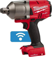 Milwaukee Tool - 3/4" Drive 18 Volt Pistol Grip Cordless Impact Wrench & Ratchet - 1,800 RPM, 0 to 2,400 BPM, 1,500 Ft/Lb Torque, Lithium-Ion Batteries Not Included - All Tool & Supply