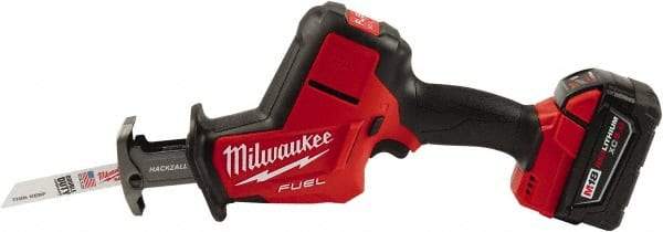 Milwaukee Tool - 18V, 0 to 3,000 SPM, Cordless Reciprocating Saw - 7/8" Stoke Length, 1 Lithium-Ion Battery Included - All Tool & Supply