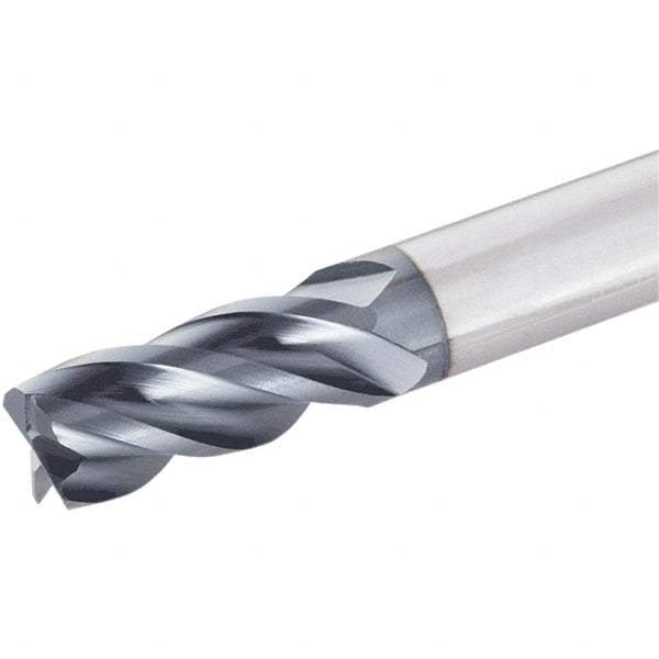 Iscar - 1/2", 4 Flute, Single End, Solid Carbide, 0.023" Corner Radius End Mill - 3" OAL, Right Hand Flute, 1" LOC, Right Hand Cut - All Tool & Supply