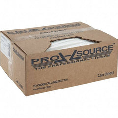 PRO-SOURCE - 1.5 mil Thick, Heavy-Duty Trash Bags - Linear Low-Density Polyethylene (LLDPE), Flat Pack Dispenser, 44" Wide x 47" High, Clear - All Tool & Supply