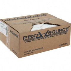 PRO-SOURCE - 2 mil Thick, Heavy-Duty Trash Bags - Linear Low-Density Polyethylene (LLDPE), Flat Pack Dispenser, 38" Wide x 48" High, Clear - All Tool & Supply