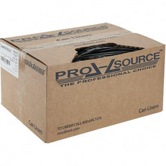 PRO-SOURCE - 1.5 mil Thick, Heavy-Duty Trash Bags - Linear Low-Density Polyethylene (LLDPE), Flat Pack Dispenser, 22" Wide x 60" High, Black - All Tool & Supply