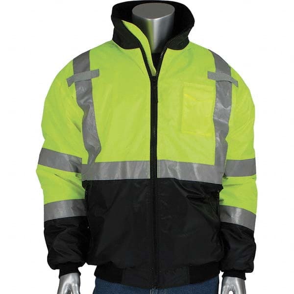 PIP - Size 2XL Yellow High Visibility Jacket - Exact Industrial Supply