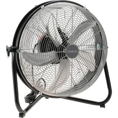 PRO-SOURCE - 18" Blade, 5/64 hp, 1,550, 2,000 & 2,680 CFM, Oscillating Industrial Circulation Fan - Floor Stand, 120 Volts, 3 Speed - All Tool & Supply