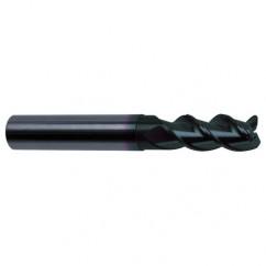 1/2" Dia. - 4-1/2" OAL - 45° Helix Super-A Carbide End Mill - 3 FL - All Tool & Supply