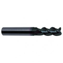 1/2" Dia. - 4-1/2" OAL - 45° Helix Super-A Carbide End Mill - 3 FL - All Tool & Supply