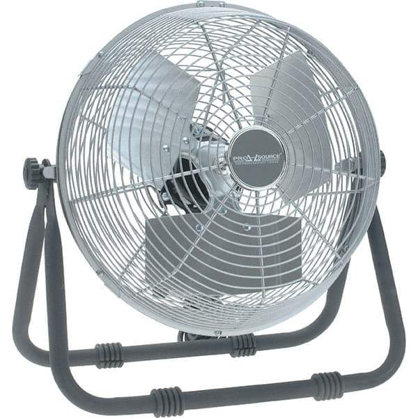 PRO-SOURCE - 12" Blade, 1/12 hp, 1,650, 2,300 & 2,750 CFM, Low Floor Stand Industrial Circulation Fan - Floor Stand, 120 Volts, 1.1 Amps, 3 Speed - All Tool & Supply