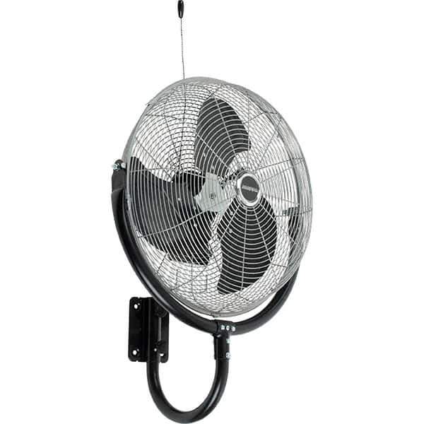 PRO-SOURCE - 20" Blade, 1/3 hp, 6,039 Max CFM, Wall Mounting Fan - 3 Speed - All Tool & Supply