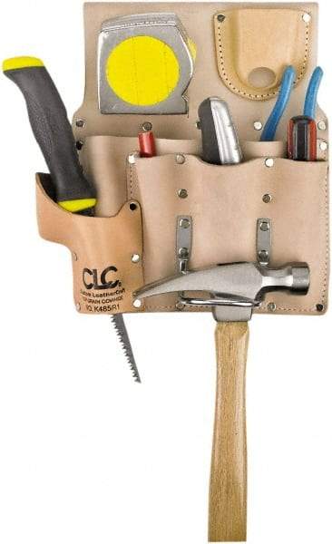 CLC - Knife Holster with 8 Pockets - Leather, Natural (Color) - All Tool & Supply