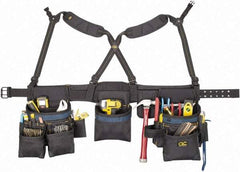 CLC - 29 to 46" Waist Tool Rig - 28 Pocket, Black/Blue, Polyester - All Tool & Supply