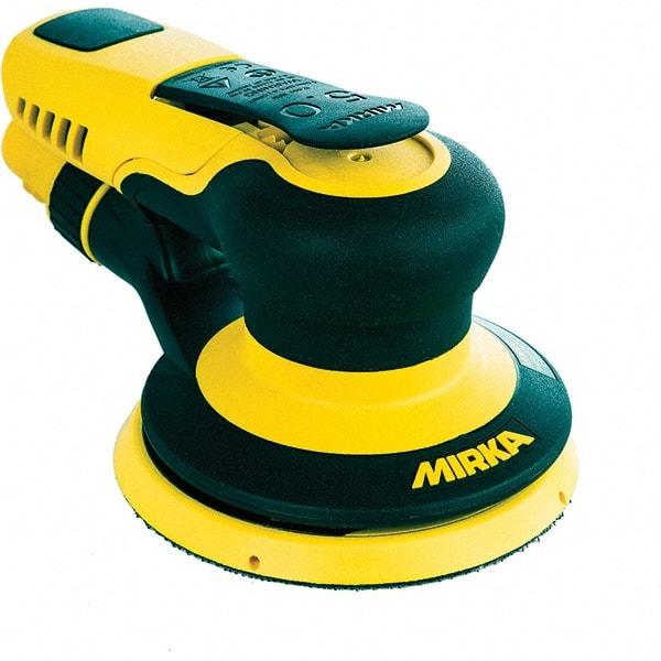 Mirka - 12,000 RPM, 485 LPM Air Consumpion, Random Air Orbital Sander - Round Pad, Hook & Loop Backing, 1/4 NPT Inlet - All Tool & Supply