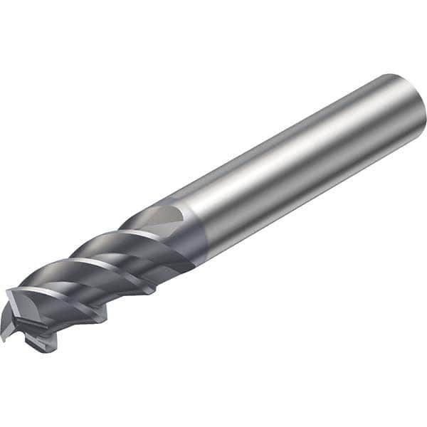 Sandvik Coromant - 1/4" Diam 3 Flute Solid Carbide 0.004" Chamfer Width Corner Chamfer End Mill - All Tool & Supply