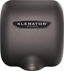 Excel Dryer - 1450 Watt Graphite Finish Electric Hand Dryer - 110/120 Volts, 12.2 Amps, 11-3/4" Wide x 12-11/16" High x 6-11/16" Deep - All Tool & Supply