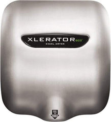 Excel Dryer - 500 Watt Silver Finish Electric Hand Dryer - 208/277 Volts, 2.2 Amps, 11-3/4" Wide x 12-11/16" High x 6-11/16" Deep - All Tool & Supply