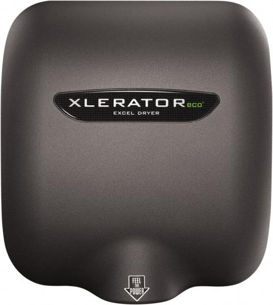 Excel Dryer - 500 Watt Graphite Finish Electric Hand Dryer - 208/277 Volts, 2.2 Amps, 11-3/4" Wide x 12-11/16" High x 6-11/16" Deep - All Tool & Supply