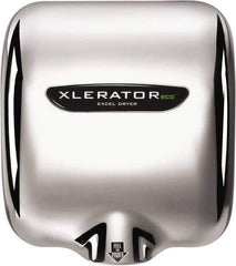 Excel Dryer - 530 Watt Silver Finish Electric Hand Dryer - 110/120 Volts, 4.5 Amps, 11-3/4" Wide x 12-11/16" High x 6-11/16" Deep - All Tool & Supply