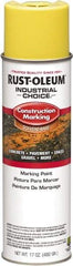 Rust-Oleum - 17 fl oz Yellow Paint & Primer - 400' Coverage at 1" Wide, Solvent Base Formula, >500 gL VOC - All Tool & Supply