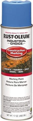 Rust-Oleum - 17 fl oz Blue Paint & Primer - 400' Coverage at 1" Wide, Solvent Base Formula, >500 gL VOC - All Tool & Supply