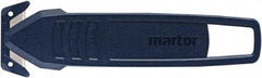 Martor USA - Recessed/Hook Blade Safety Utility Knife - Dark Blue Poly-Steel Handle, 1 Blade Included - All Tool & Supply