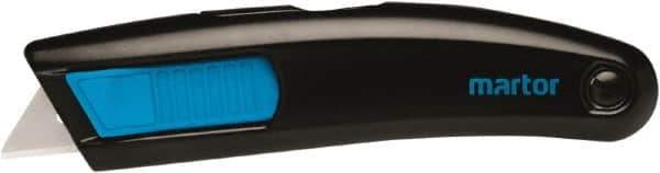 Martor USA - Retractable Utility Knife - 2.18" Stainless Steel Blade, Aluminum Handle, 1 Blade Included - All Tool & Supply