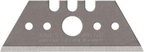 Martor USA - 100 Piece, Carbon Steel, Utility Knife Blade - 2.09" Long - All Tool & Supply