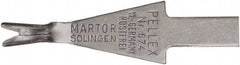 Martor USA - 10 Piece, Carbon Steel, Utility Knife Blade - 1.26" Long - All Tool & Supply